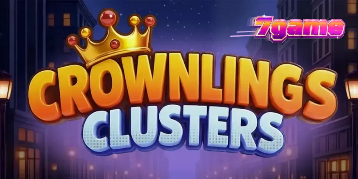 Crownlings Clusters स्लॉट गेम का रंगीन और नियॉन-थीम वाला इंटरफ़ेस